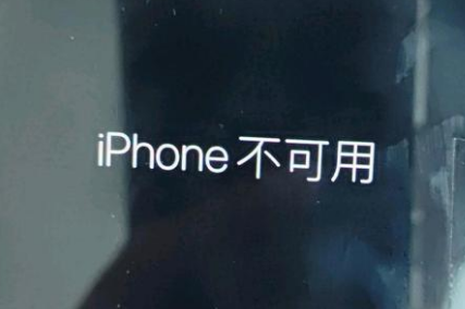 扶沟苹果服务网点分享锁屏界面显示“iPhone 不可用”如何解决 